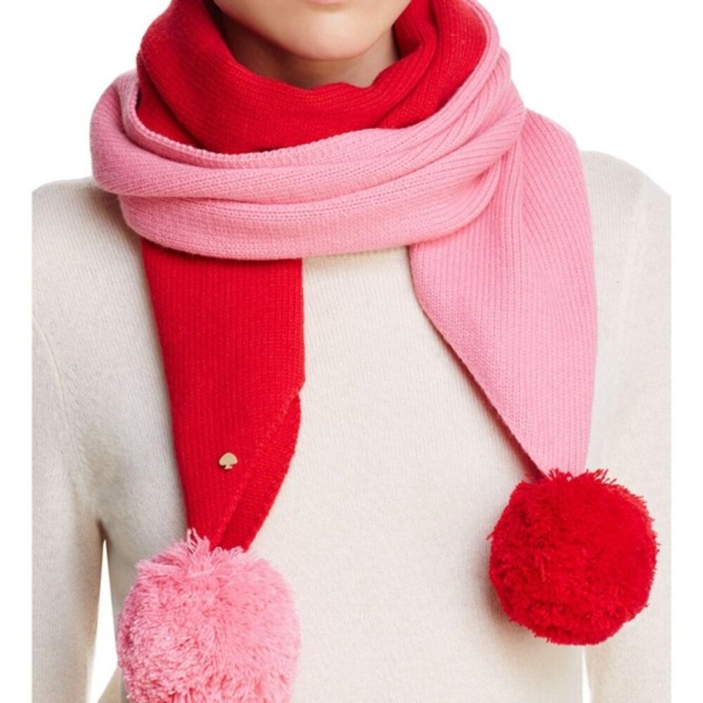 NWT Kate Spade New York wool colorblock muffler